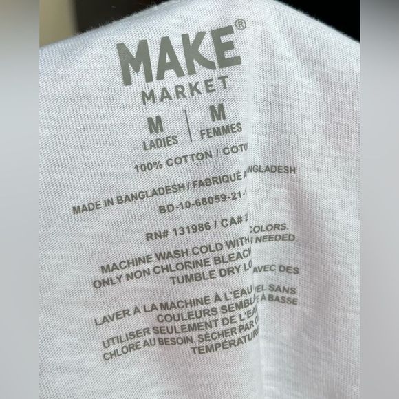 Ladies tank, white, Sz medium, retail $6.99 NWT clothes - Picture 5 of 8